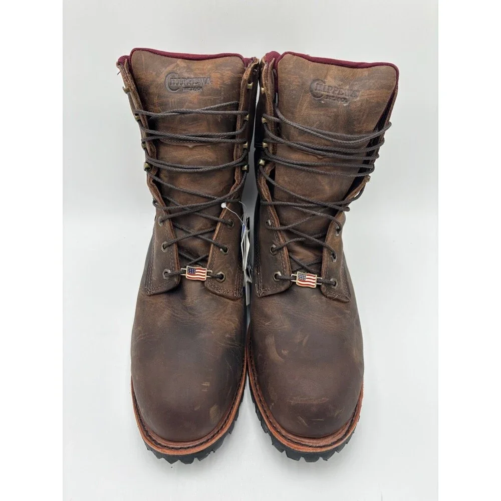 Chippewa ELLICOTT BAY APAHCE Men's NEW ST Logger Work Boots Brown US Size 14E